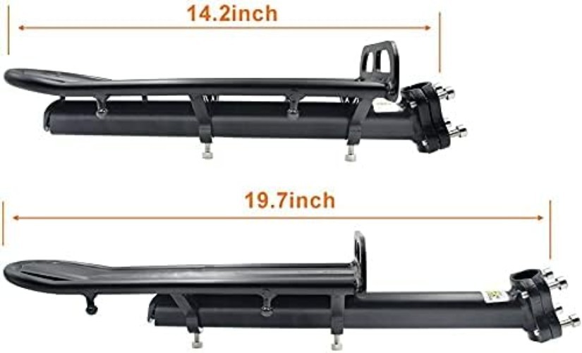 Durable Bike Cargo Rack with Adjustable Mounting - Perfect for Heavy Loads