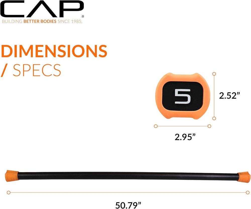 Weighted Workout Bar | 5-20 Lb | Multiple Options