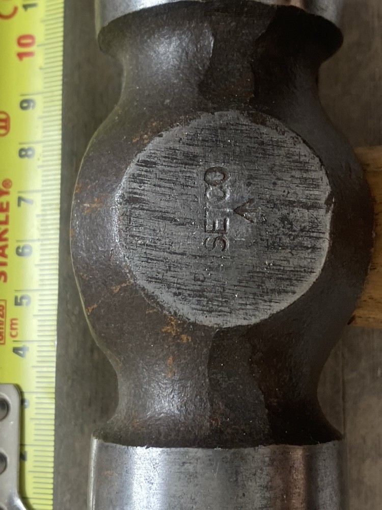 Large ( SETCO ) Blacksmiths, Silversmiths Hammer. WW2 Crow Foot Stamp.