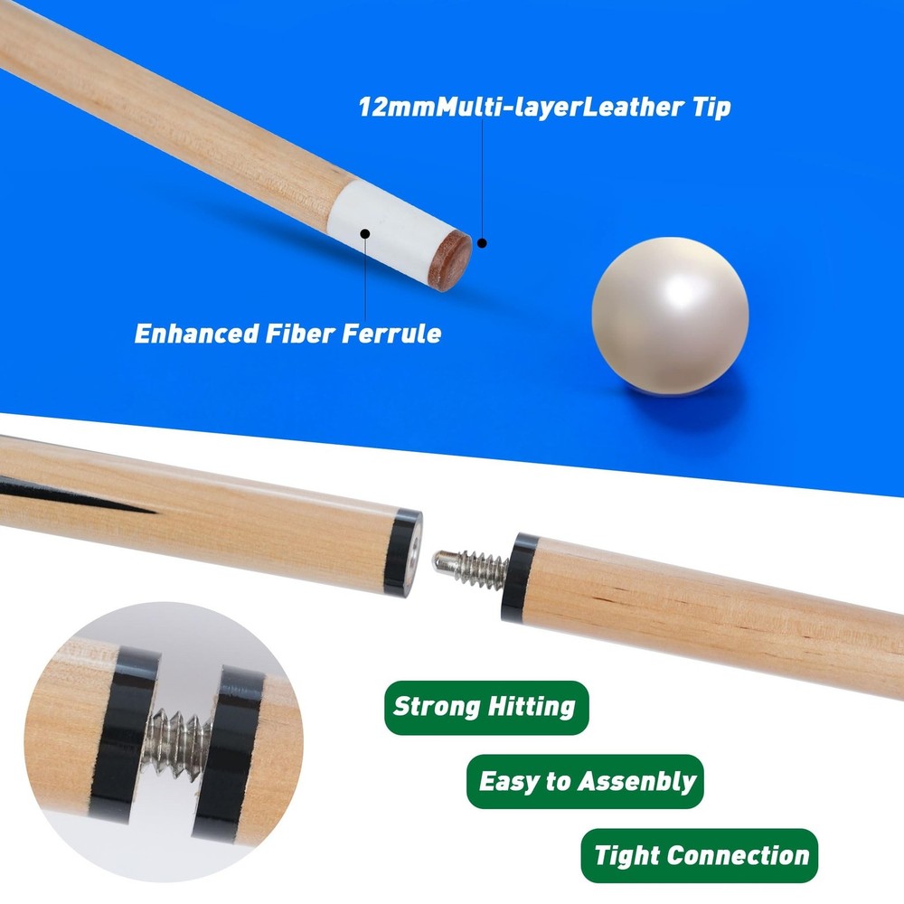 Pool Balls Set, Pool Table Accessories Kit, Complete Billiard Game Kit, Inclu...