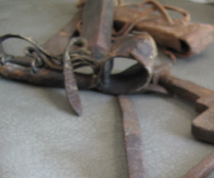 Primitive Antique Tools w/Stone.