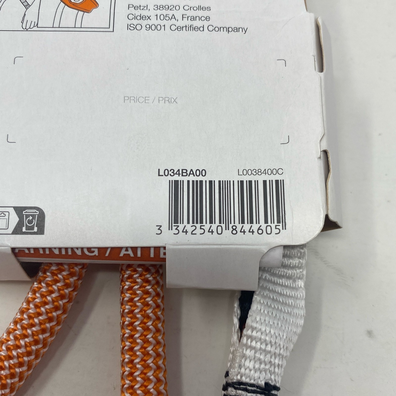 PETZL Connect Adjust Orange Adjustable Single Lanyard 15-95 cm