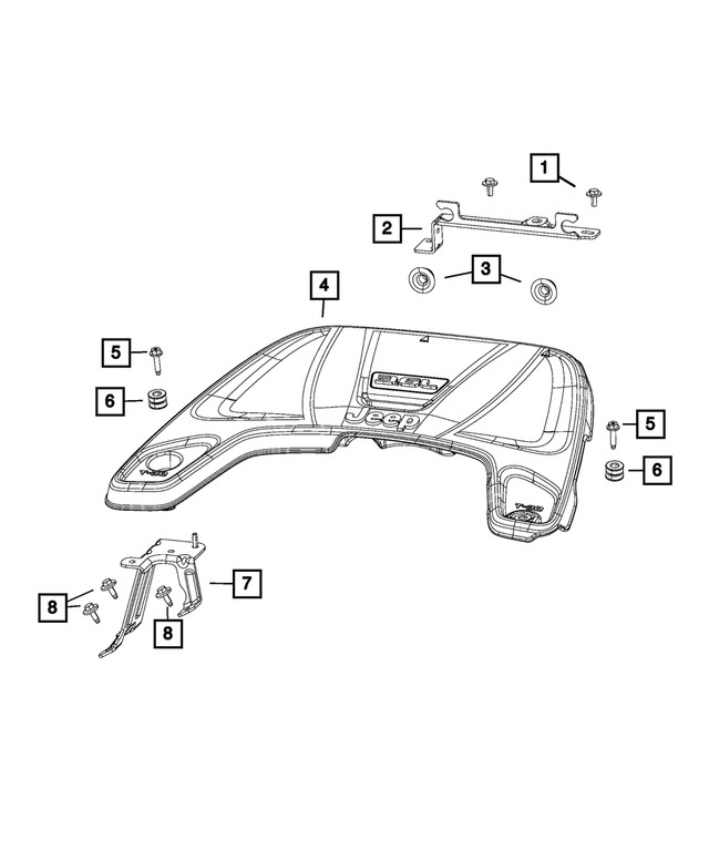 Genuine Mopar Bracket Rear 5281949ab