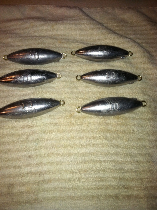 Trolling Weights 6-10oz   FREE SHIPPING