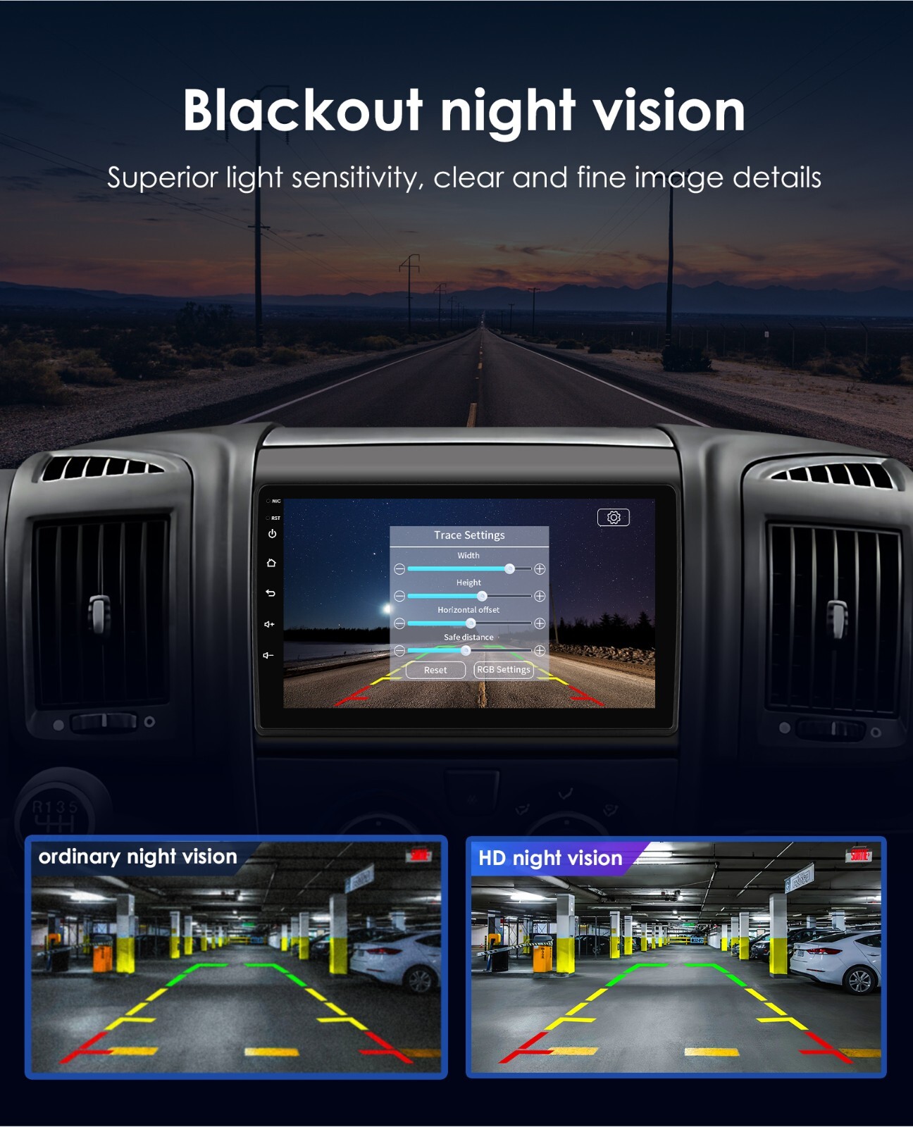 CCD HD 170° Night Vision Car Rear View Reverse Backup Parking Camera Waterproof