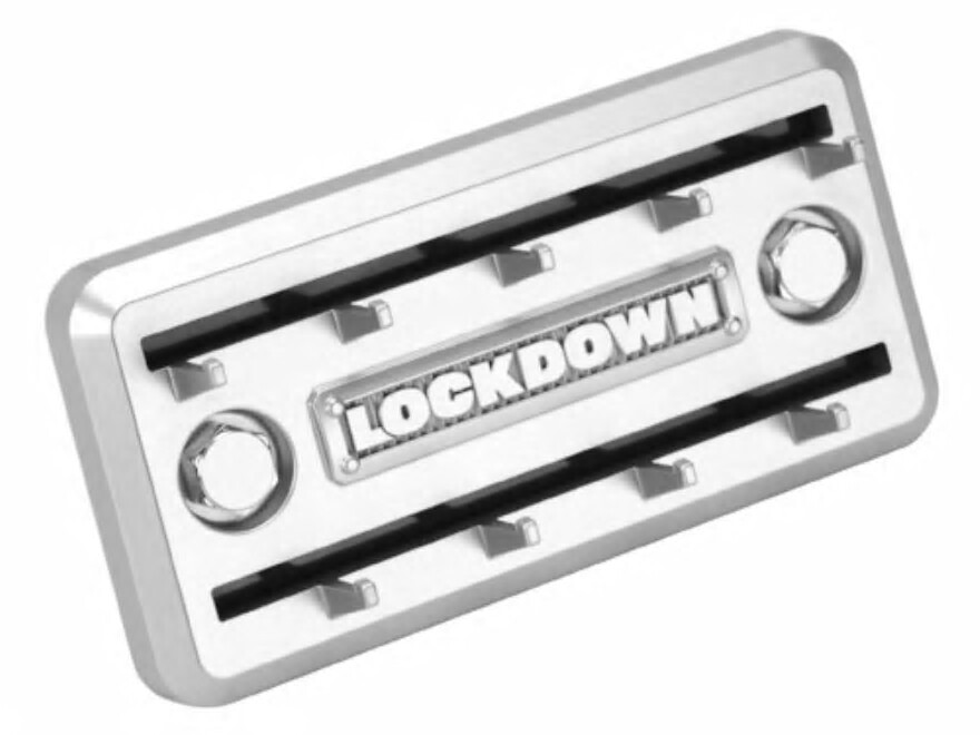 Lockdown Vault Gun Safe Key Rack Polymer Gray Includes Vampire clips & Magnets