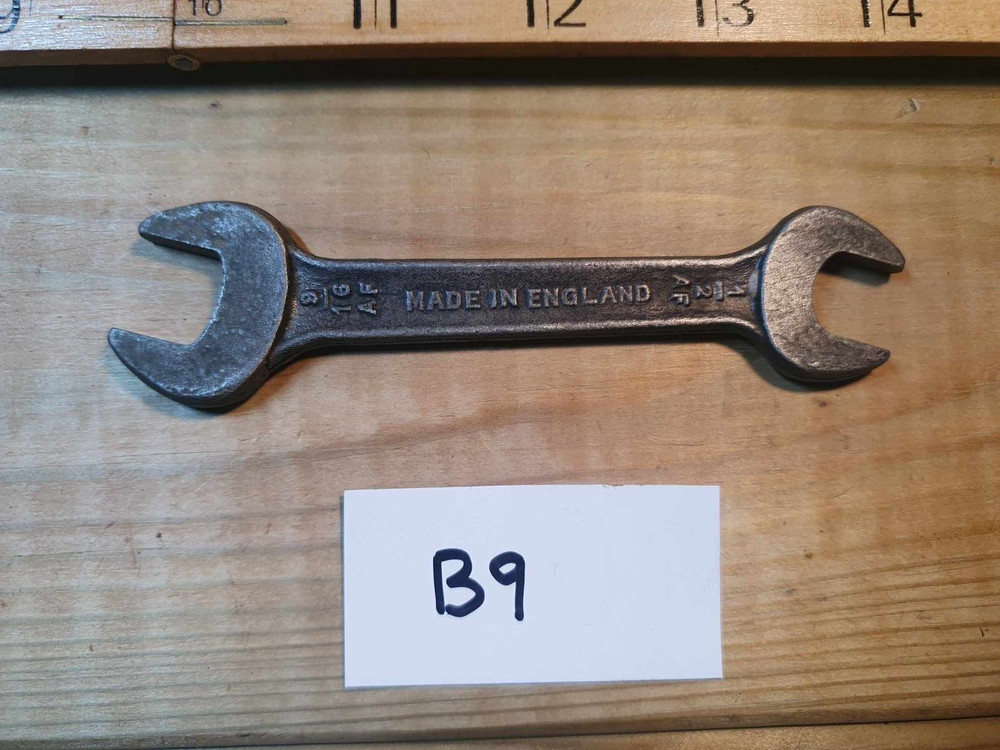 Vintage Spearpoint Spanner 9/16 x 1/2 AF Old Hand Tools Engineering Mechanic 2
