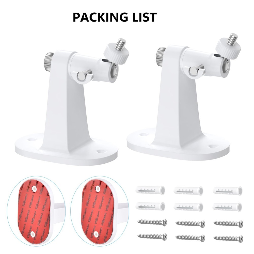 2Pack Ring Camera Wall Mount for Stick Up Cam & Outdoor White