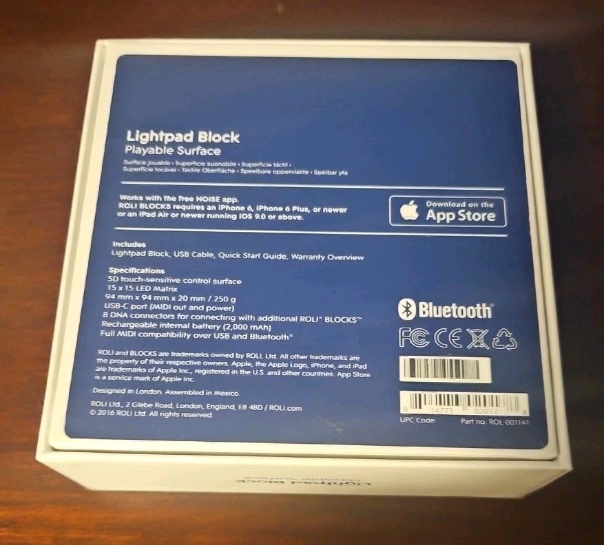 ROLI Lightpad Block Modular Music Studio ROL 001141
