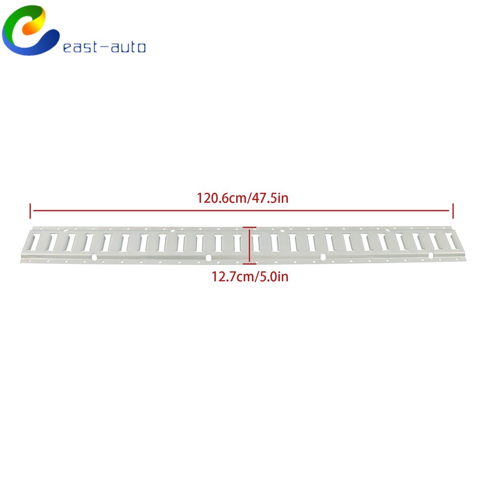 Galvanized Steel (4 Pack) 4' E Track Tie Down Rail Kit For Motorcycle Tie Downs