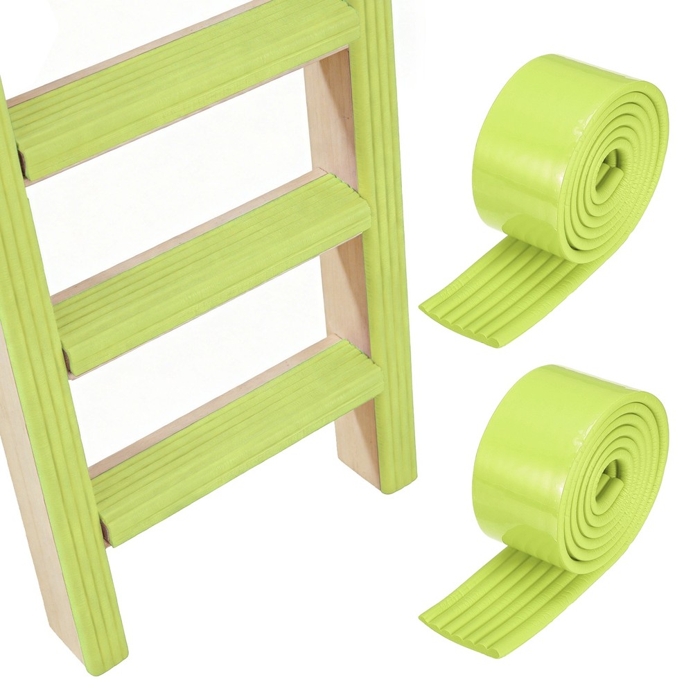 Bunk Bed Ladder Pad, (2m/6.5 Ft, Grass Green)(2 Pcs), Bunk Bed Step Foam Padding