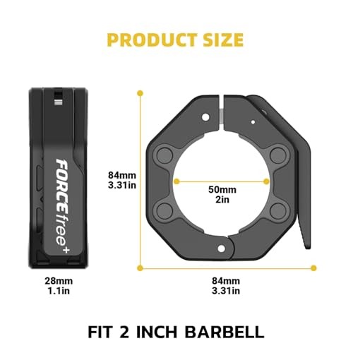 Quick Release Olympic Barbell Collars 2" (Pair) - Non-Slip Black