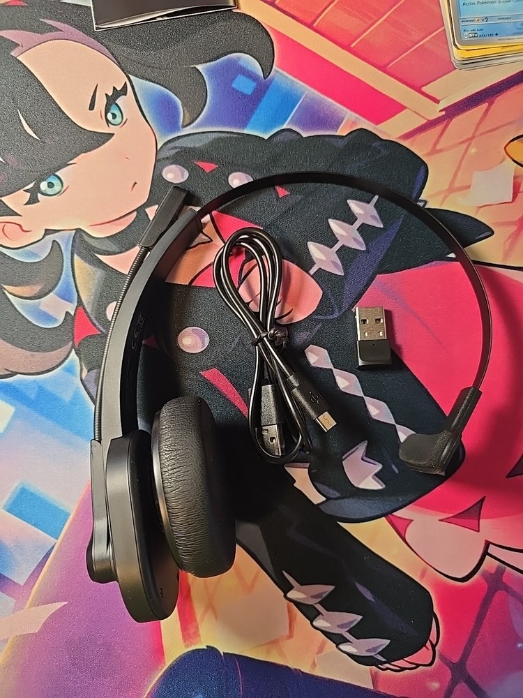 Mono Wireless Headset USB-A - Black