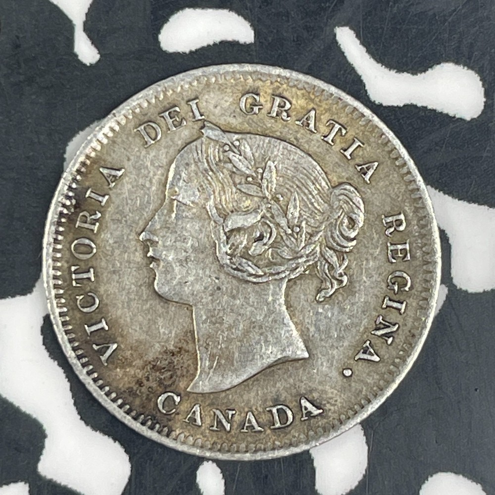 1901 Canada 5 Cents Lot#C9217 Silver! Nice!