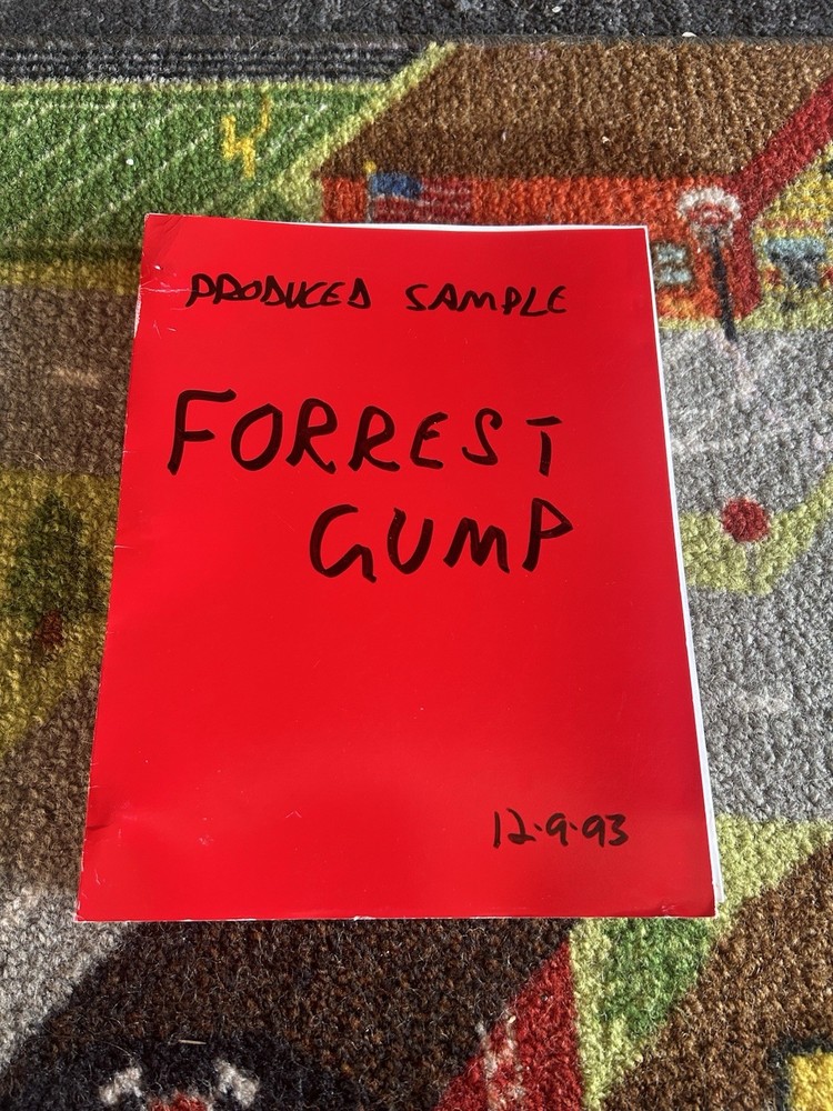 Forrest Gump Produced Sample Script 1993 Third Draft With Revisions