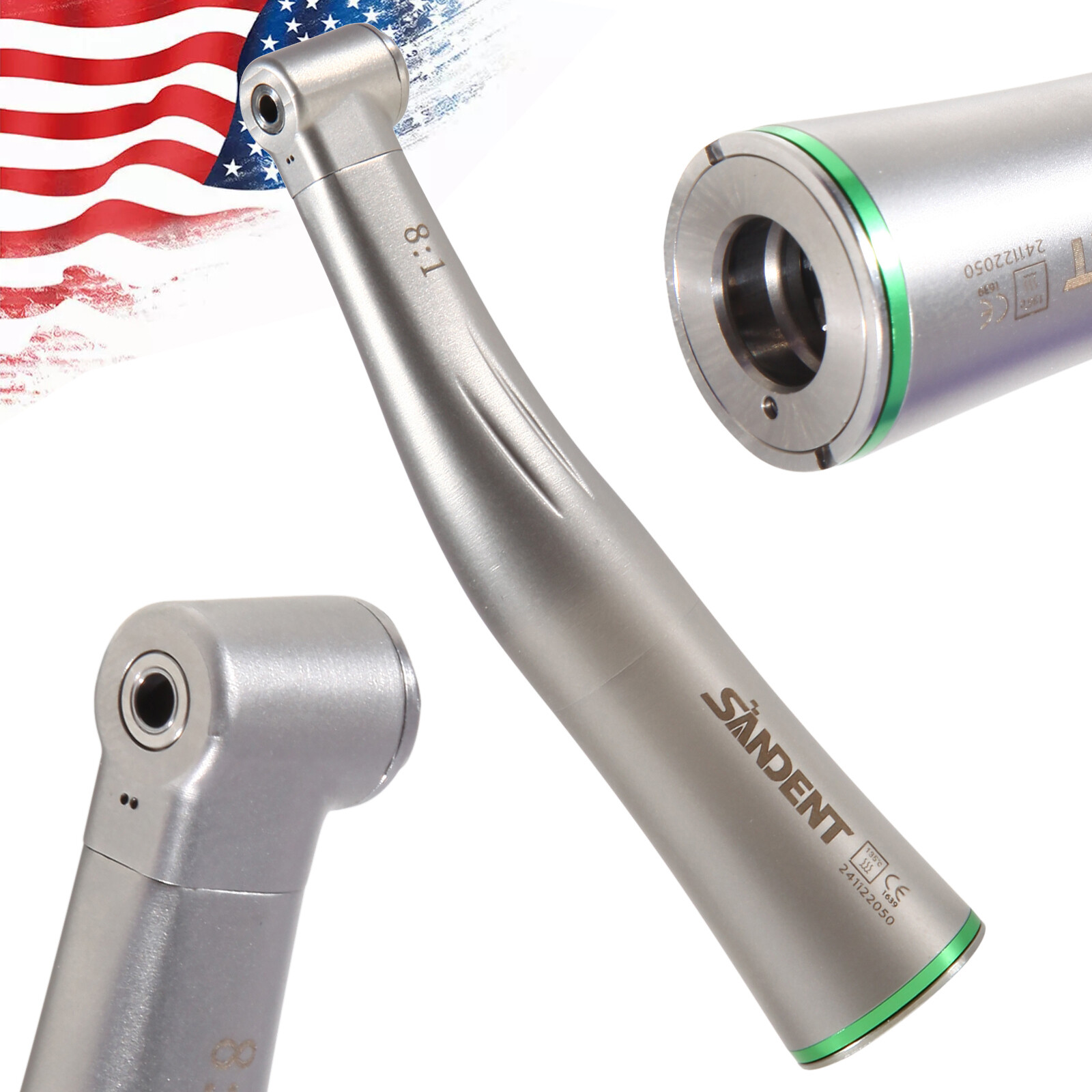 Dental Endo Handpiece 8:1 Contra Angle Endodontic Head For Dentsply E Type