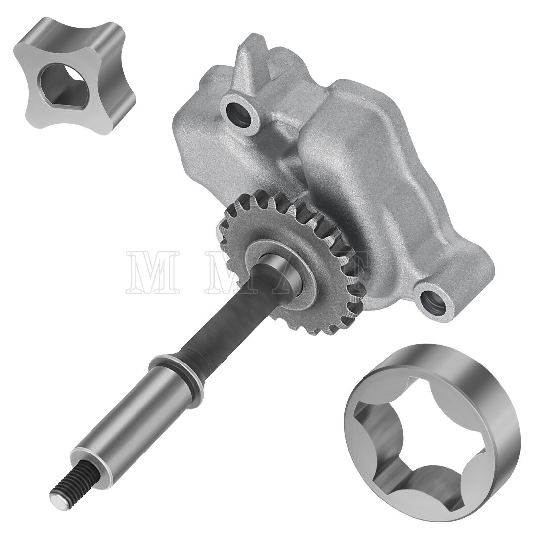 Oil Pump w/ Rotor Shaft Assembly for Kawasaki KVF650 KVF750 KVF700 KRF750 KFX700