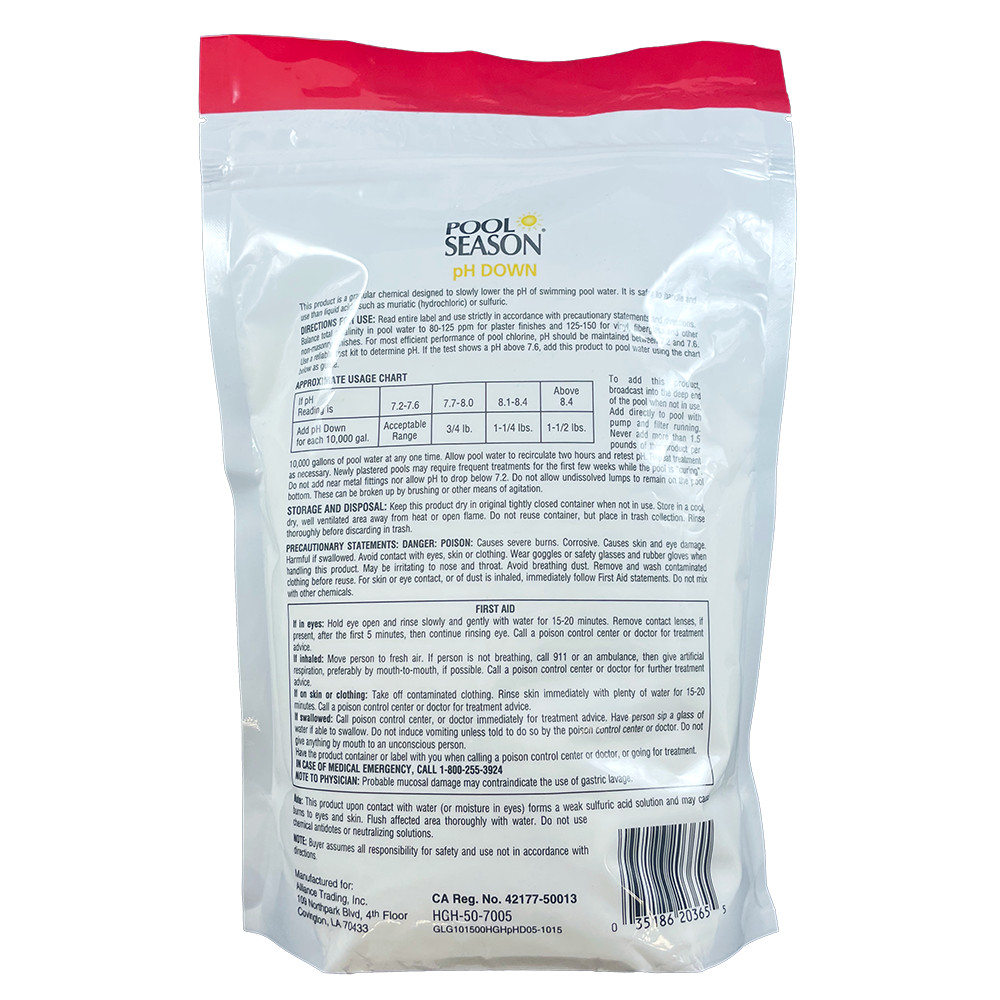 PH Down - 5 lb pouch PH Decreaser Ph Minus
