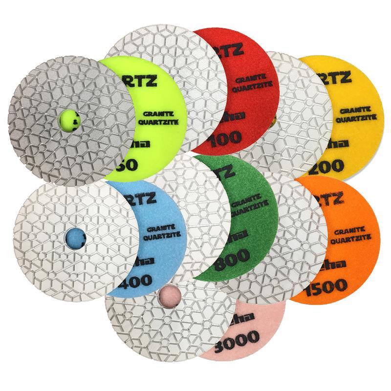 4" WEHA Quartz Diamond Polishing Pads