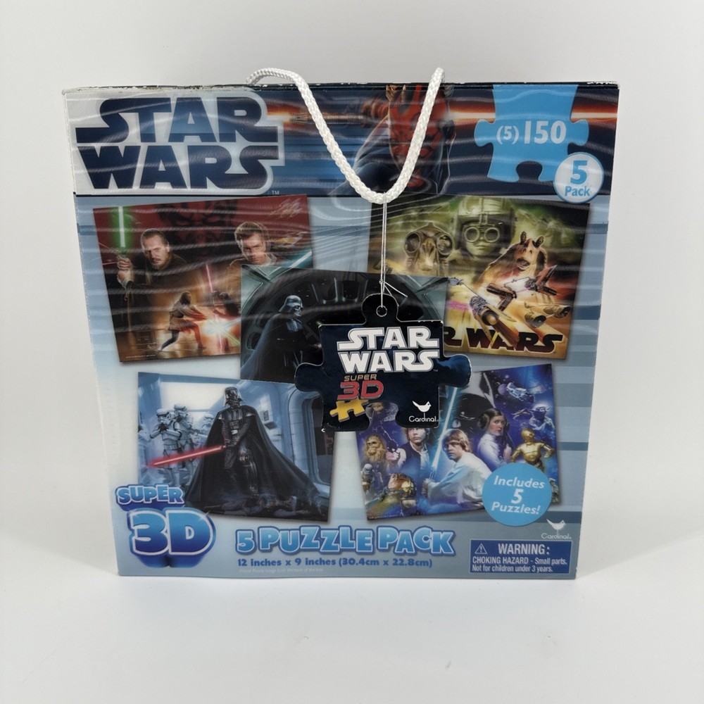 Star Wars Super 3D Five Puzzle Set (150pc 12x9") 2012