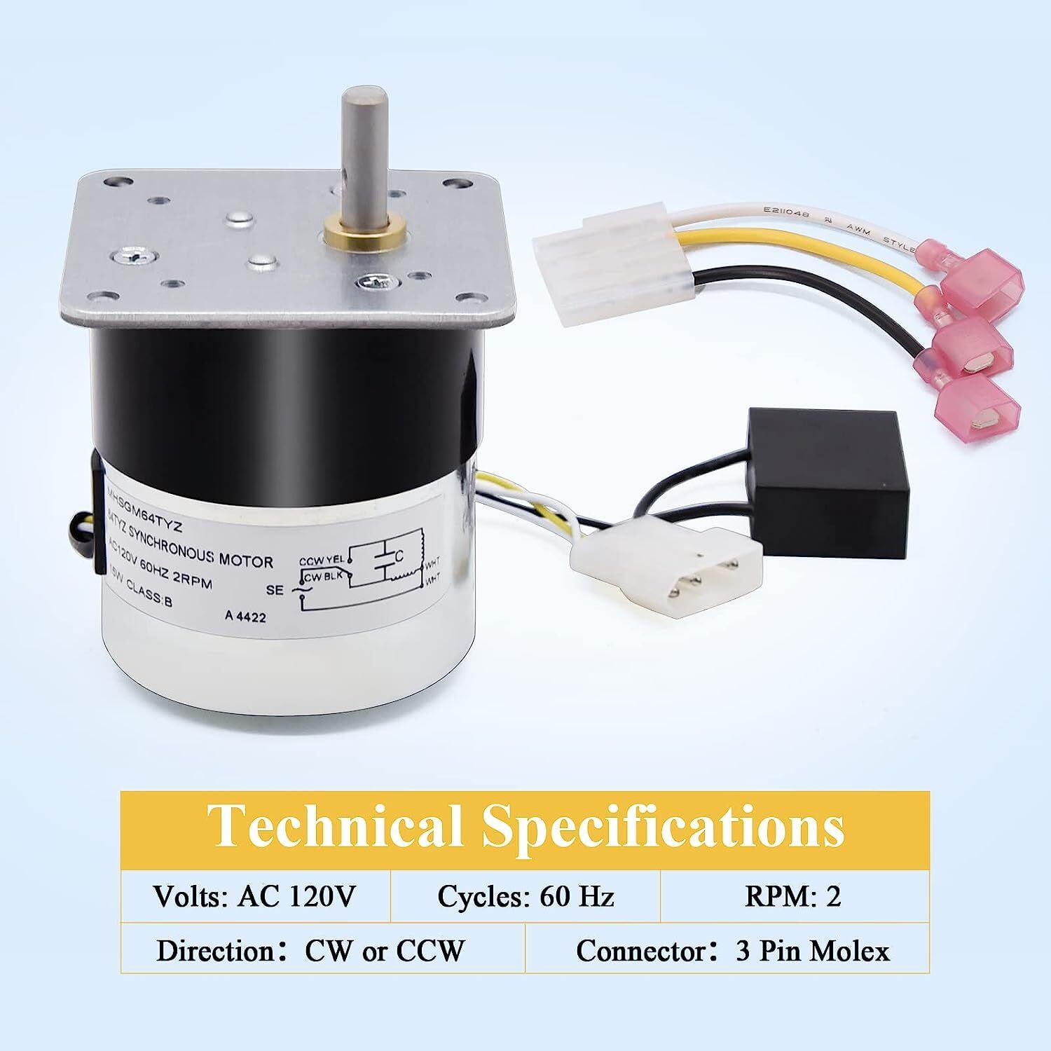 SRV7000-670 Auger Feed Motor Replacement for pelpro PP130, PP130-B，PP130-RF