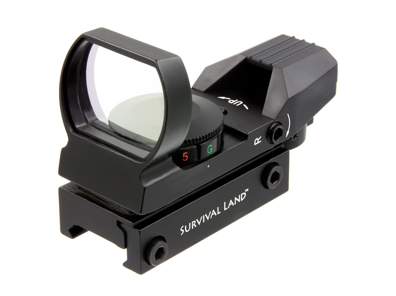 Survival Land Reflex Sight with 4 Selectable Red or Green Patterns