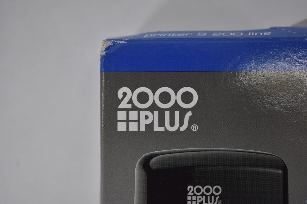 MaxMark Office Date Stamp w Completed Self Inking Blue/Red Ink 2000 Plus