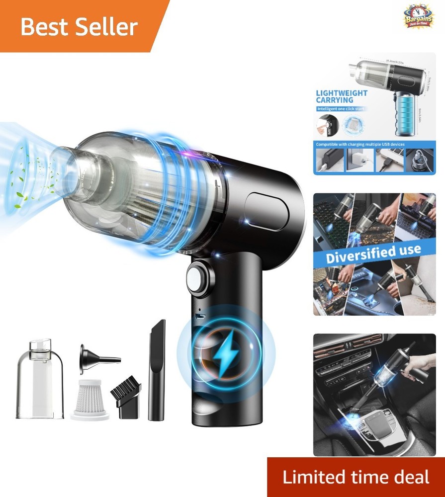 Cordless Compressed Air Duster with Interchangeable Nozzles for All Surfaces