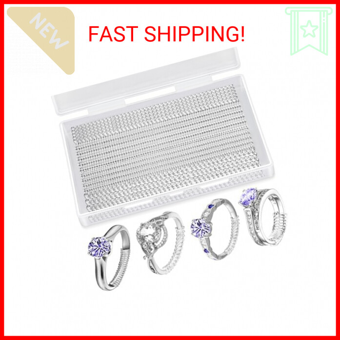 22 Pack Ring Sizer Adjuster for Loose Rings, 4 Sizes Silicone Ring Guards Invisi