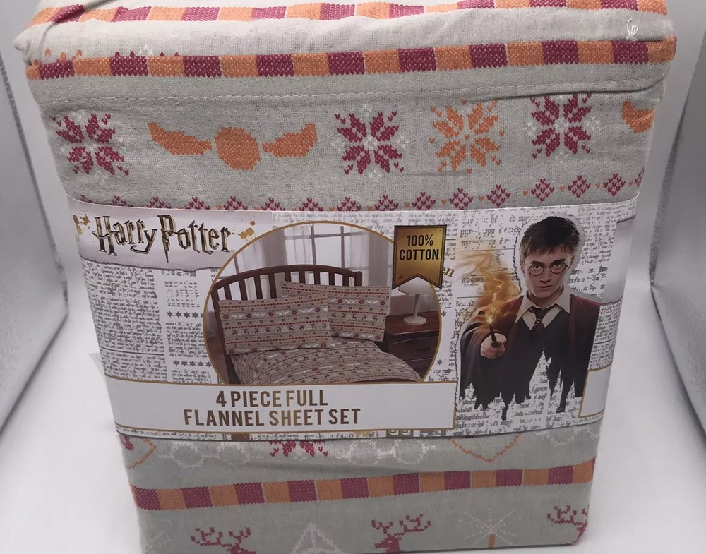 Harry Potter 4 Piece Flannel Full Size Set