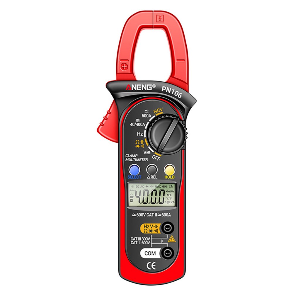 AC/DC Current Digital Clamp Meter Amp Multimeter Handheld Tester 4000 Counts