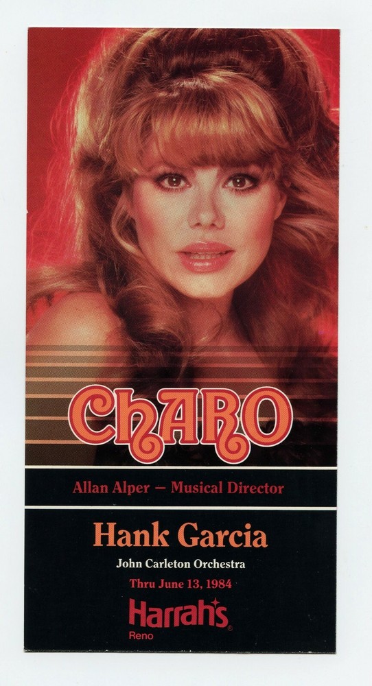 Charo Postcard 1984 Harrah's Reno