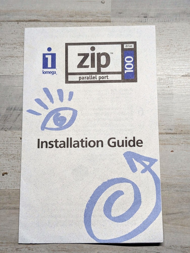 Iomega Zip Drive 100 Parallel Port Installation Guide Manual PC Windows DOS