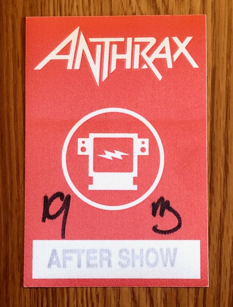 Anthrax Original Band Backstage Access Pass Sticker