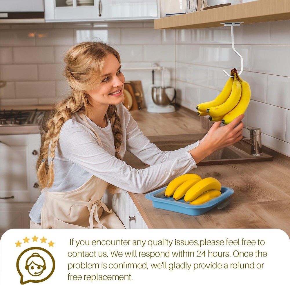 Banana Hook Silver 1 Pack,