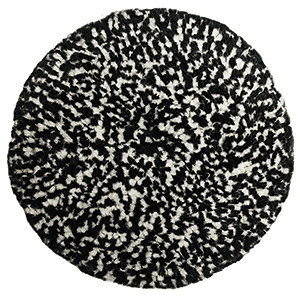 Presta 890146 Wool Compounding Pad - Black & White Heavy Cut