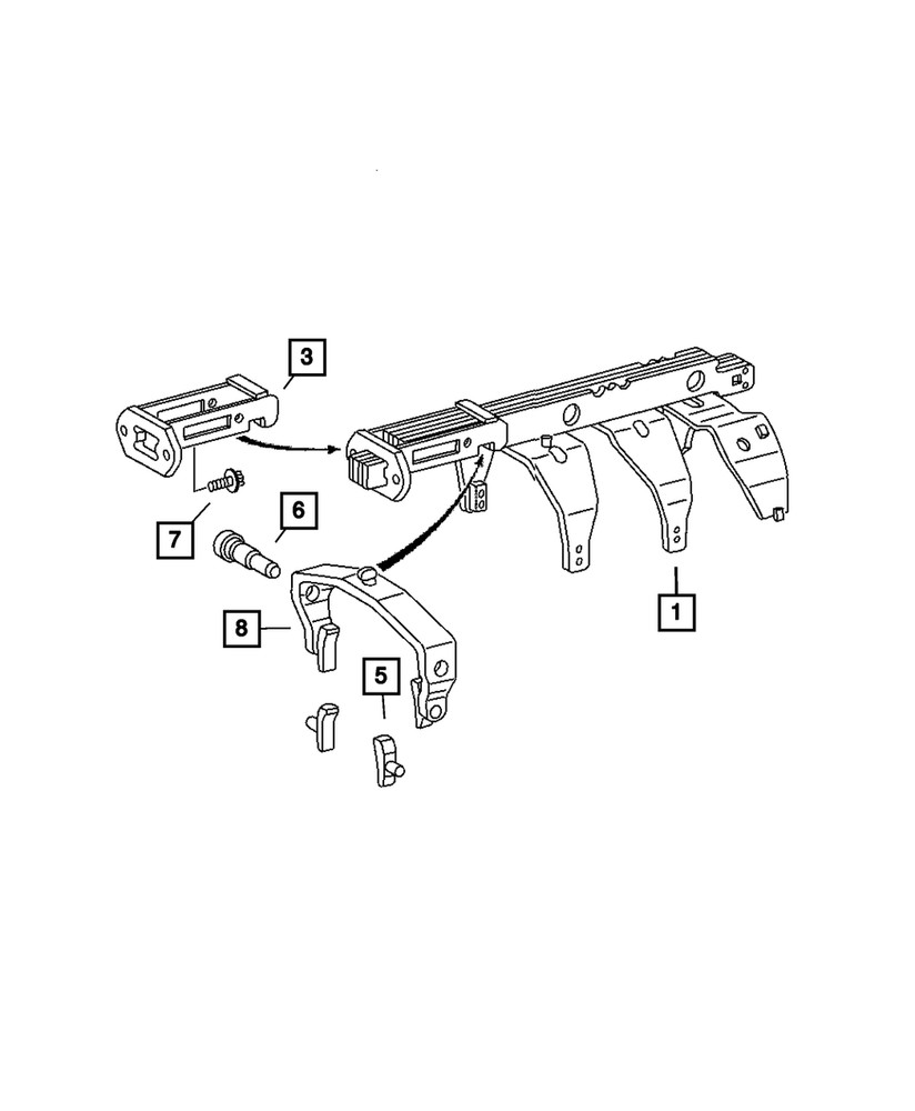 Genuine Mopar Transfer Case Shift Fork Bushing 5142857AB