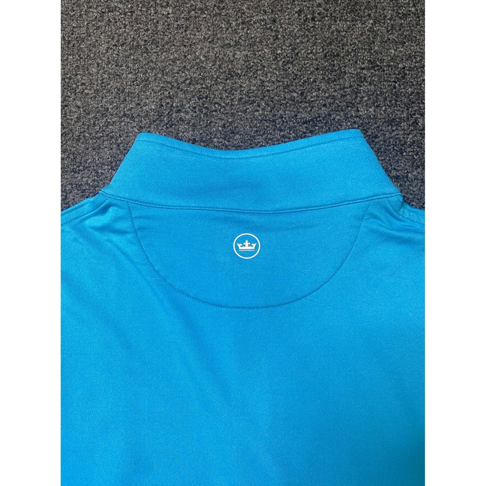 Peter Millar Perth 1/4 Zip Pullover Blue Mens Large MS24EK40B Performance Golf