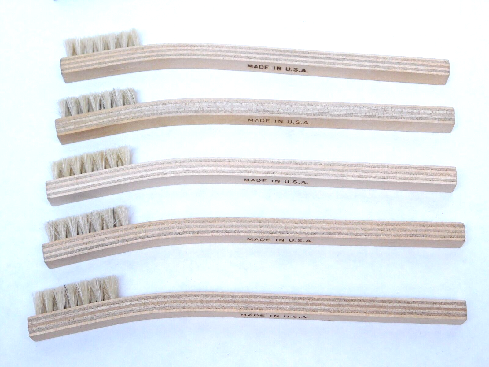 5 PACK - Gordon Brush 30HH Anti Static Wood Brush Horse Hair 3 x 7 Bristle (HR)