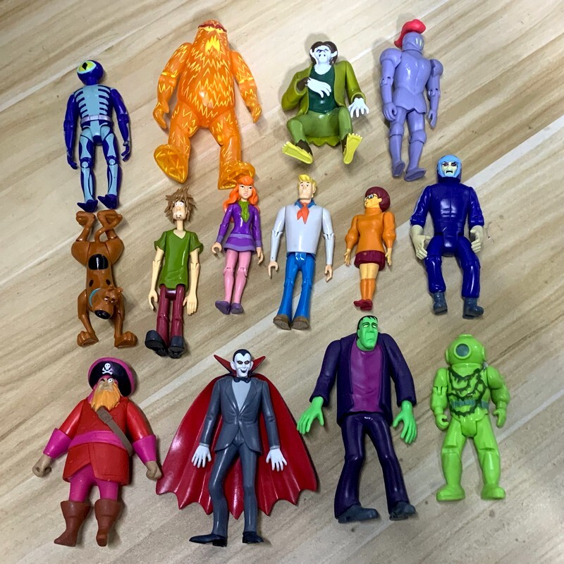 5'' Scooby Doo Crew Mates Fred Shaggy Wolfman Dracula Knight Villains Figures