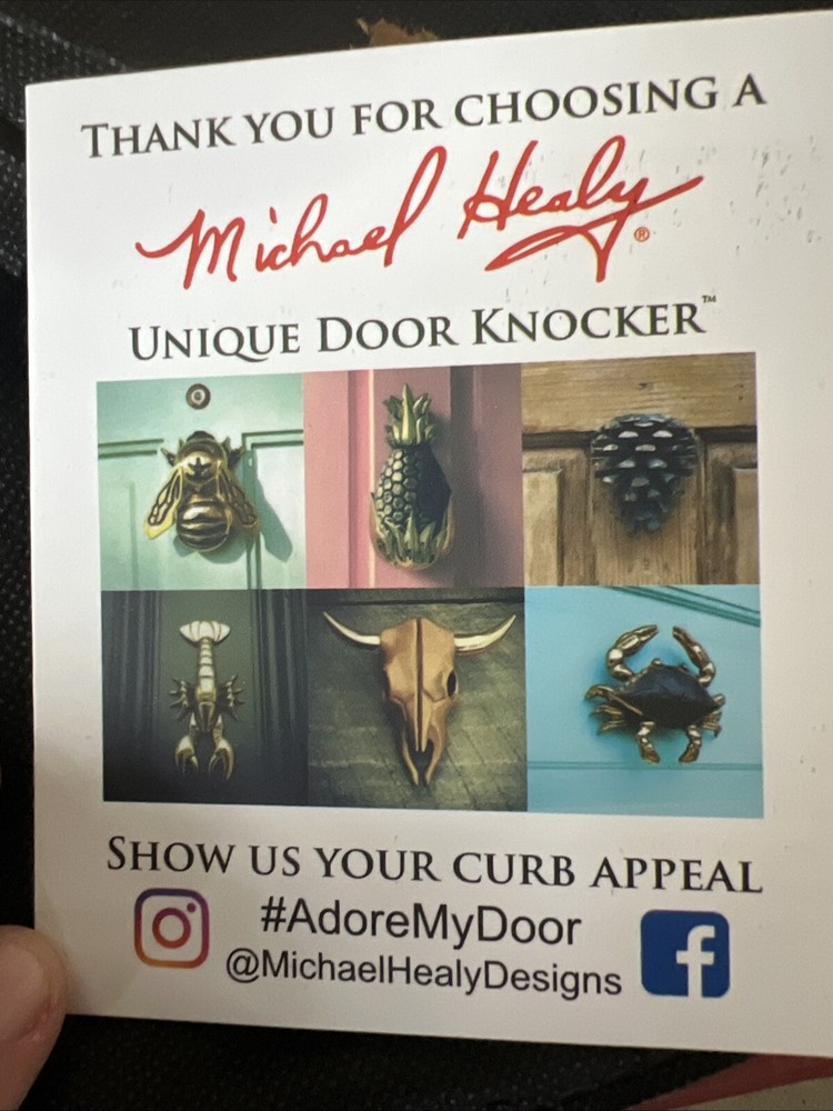 Michael Healy dog door knocker