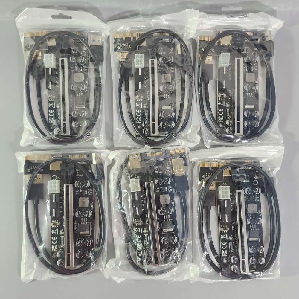 Mailiya V009s Pro PCIe Riser GPU Riser Card for Crypto Mining ETH 6-Pack