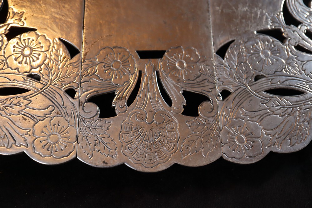 Vintage Poole Silver Co. Silver Plated Etched Expanding Trivet Made In U.S.A