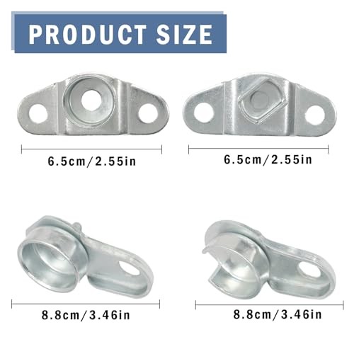 4 pcs Tailgate Hinge Bedside Hinge Compatible with S10 1994-2004, S15 1994