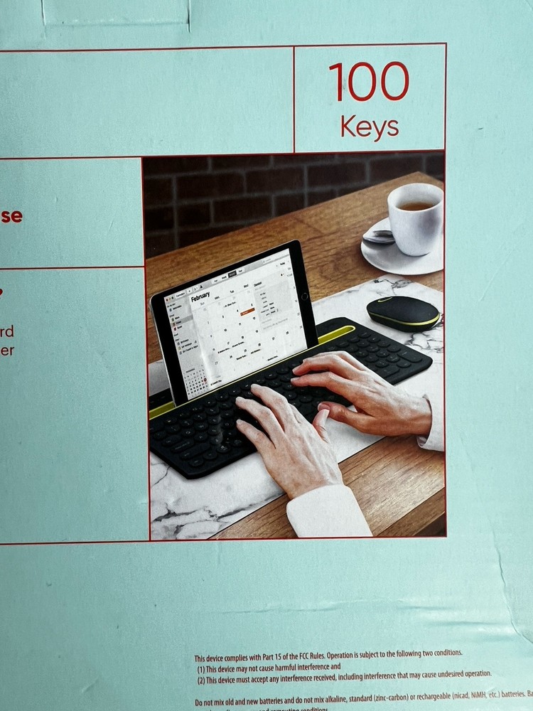 Surf onn Multi Device Bluetooth Compatible Wireless Keyboard Mouse Combination