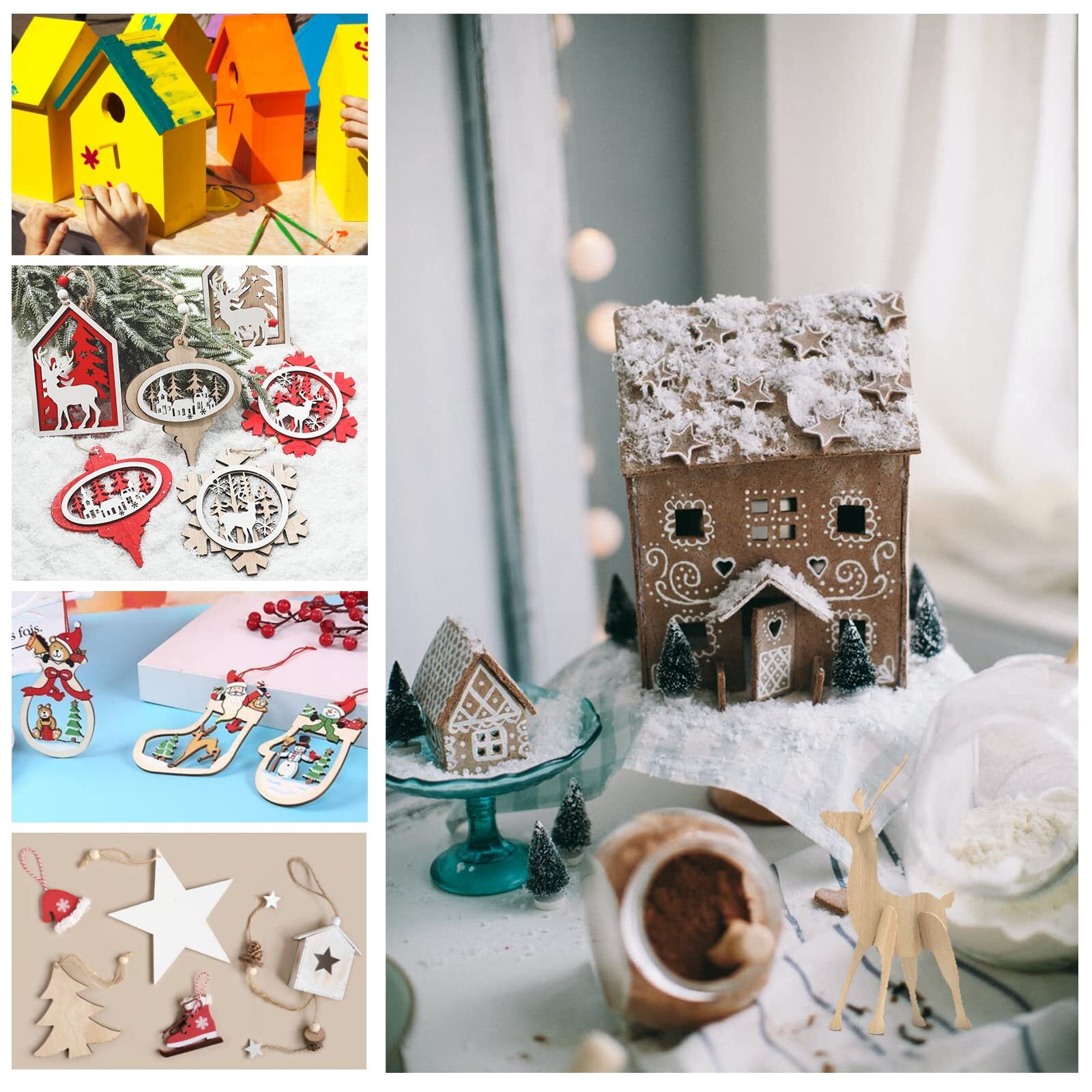 20 Pack Basswood Sheets for Craft Laser Wood Burning Wooden DIY Ornaments