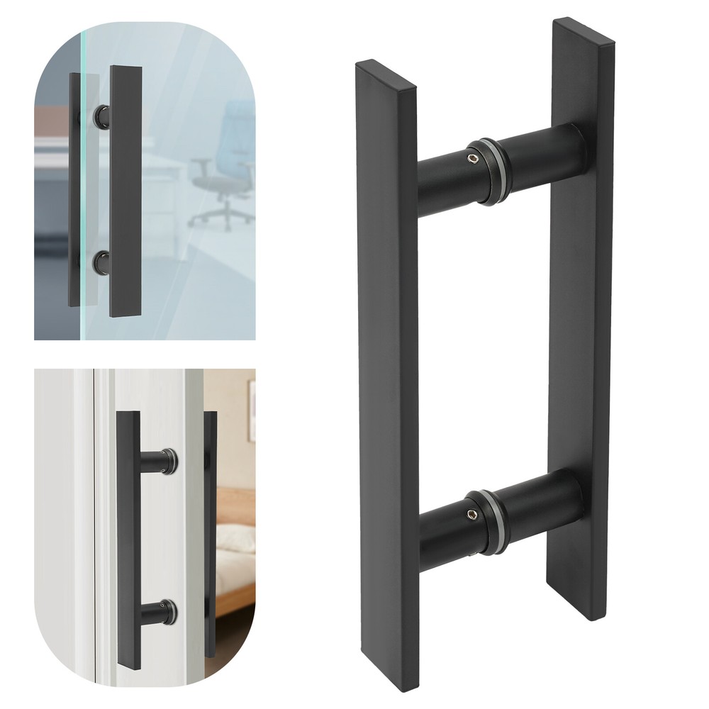 Pull Push Sliding Barn Door Handle Commercial H Shape Door Pull Handle Stainless