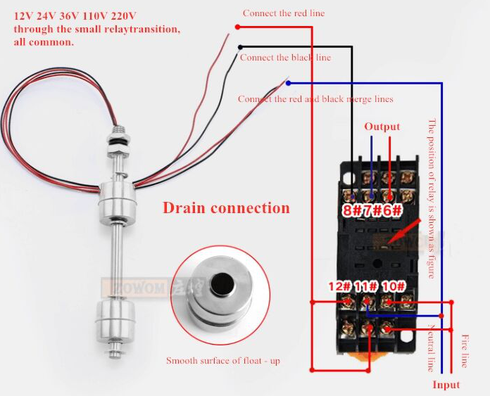 US Liquid Water Level Sensor Stainless Steel Double Ball Float Switch Tank Pool