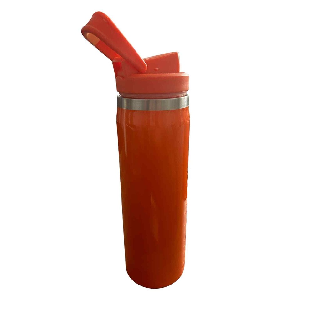 Dunkin Donuts 24oz Orange hydration bottle with carabiner