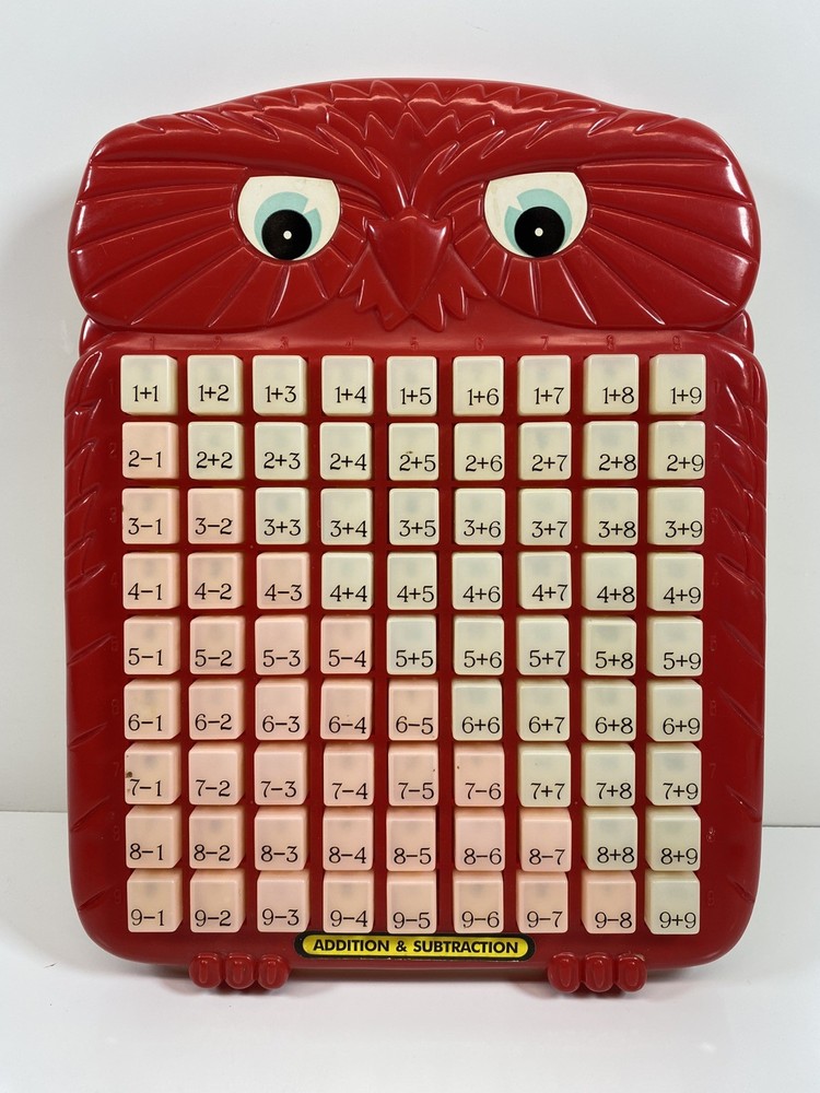 1998 RandToy Inc. Red  Magic Math Addition / Subtraction Learning Tablet
